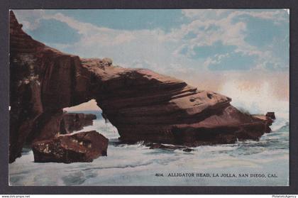 Postcard, United States, San Diego CA, Alligator Head, La Jolla
