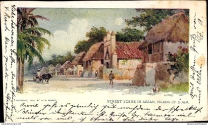 CPA Insel Guam USA, Straßensicht in Assan