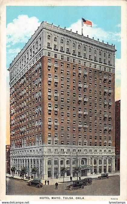 A990 US Oklahoma Tulsa Hotel Mayo vintage postcard