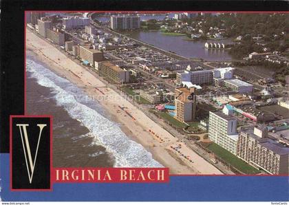 Virginia Beach Virginia USA The beach near 10th Street aerial view