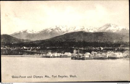 CPA Port Angeles Washington USA, Water Front und Olympic Mis