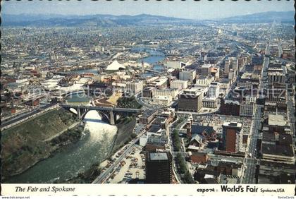 Spokane Washington The Fair and Spokane EXPO 74 Aerial view