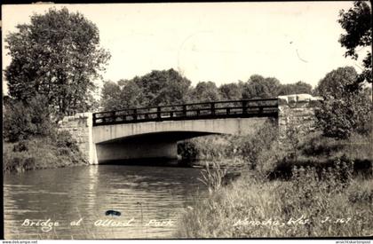 CPA Kenosha Wisconsin USA, Brücke, Alford Park, Wasser, Bäume, Landschaft