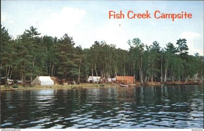 Fish Creek New York Campsite in the Adirondack Mountains