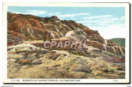 CPA Mammoth Hot Springs Terraces Yellowstone Park