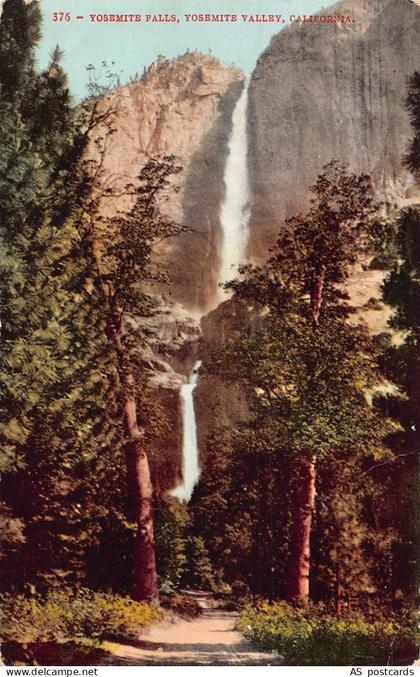 B509 US 1908 Yosemite Falls Yosemite Valley California vintage postcard