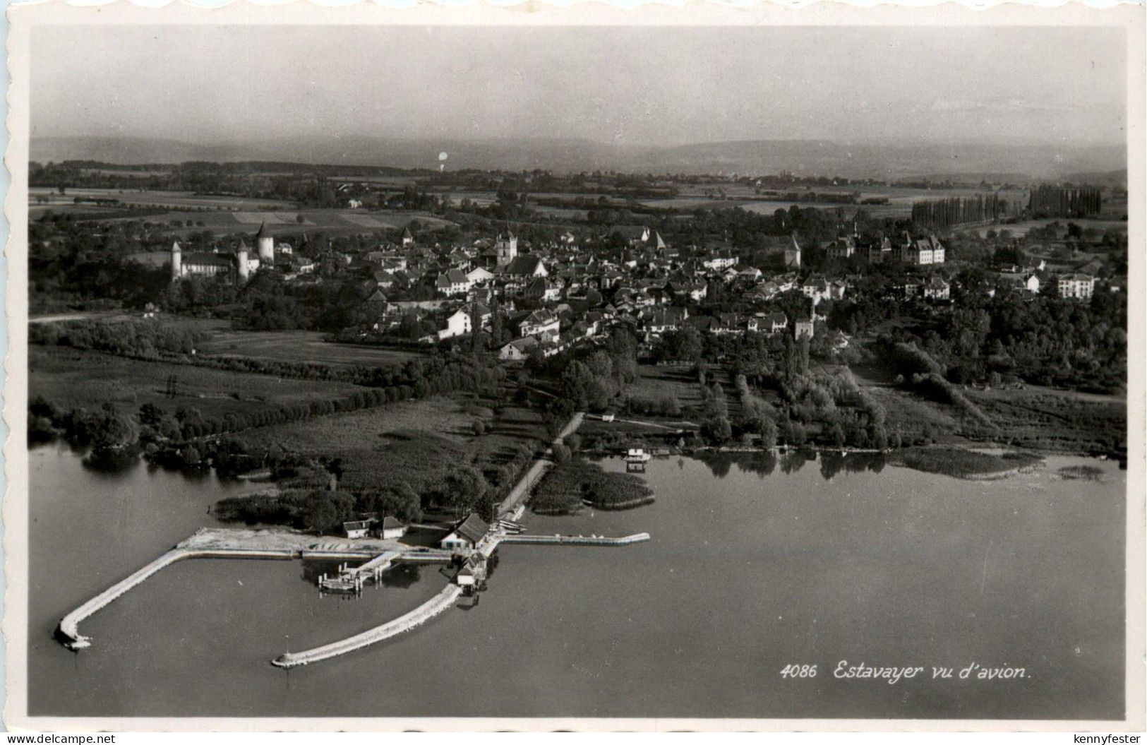 Estavayer vu d avion