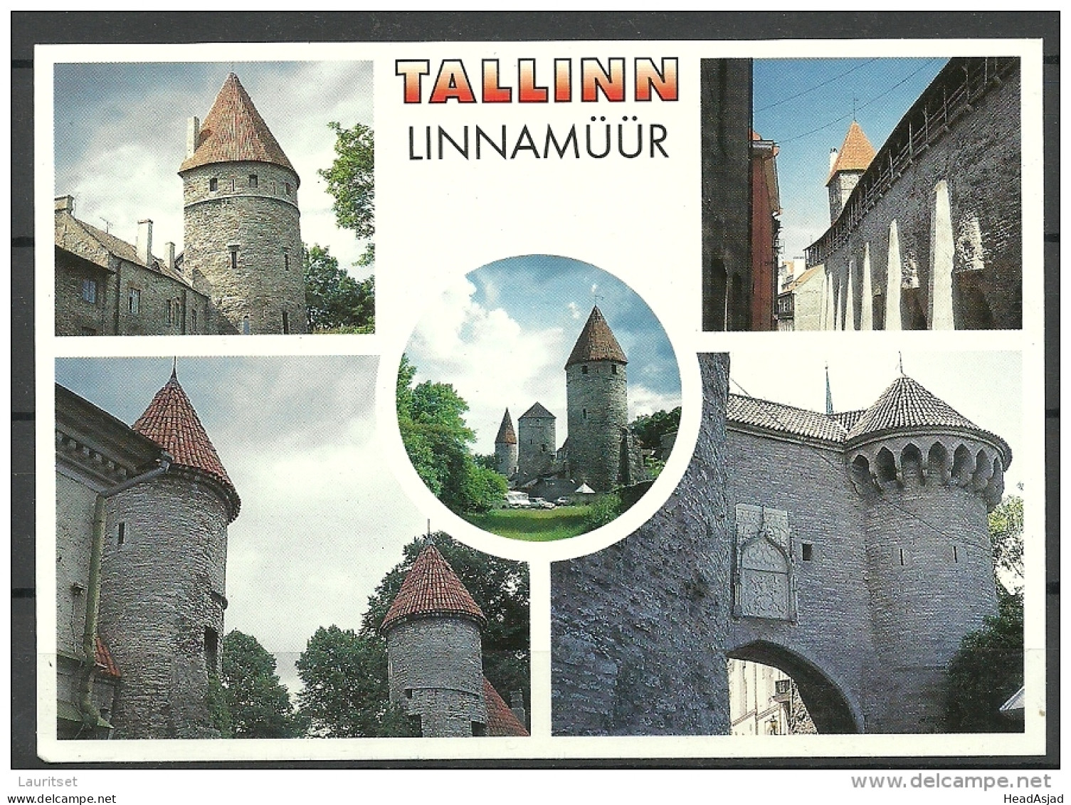 Estland Estonia Estonie 1990ies Ansichtskarte Stadtmauer Tallinn reval City Wall unused/sauber