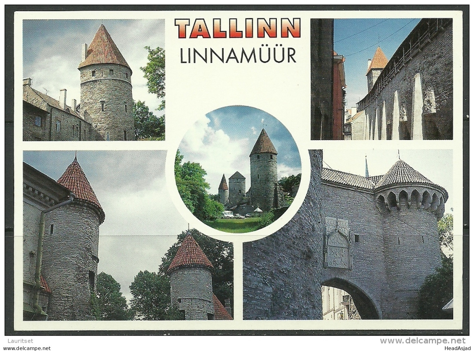 ESTLAND ESTONIA Estonie Ansichtskarte Stadtmauer City Wall of Tallinn Reval unbenutzt