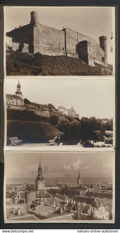 Ansichtskarte Tallin Estland Leporello mit 10 Ansichtskarten