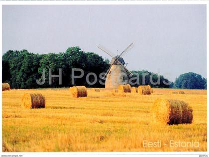 Landscape of South Estonia - windmill - 2000s - Estonia - unused