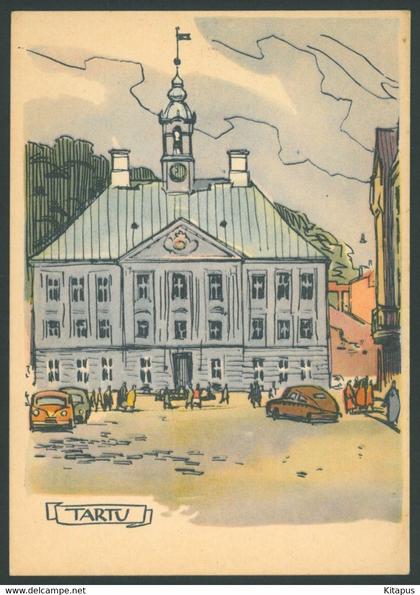 TARTU vintage postcard Estonia