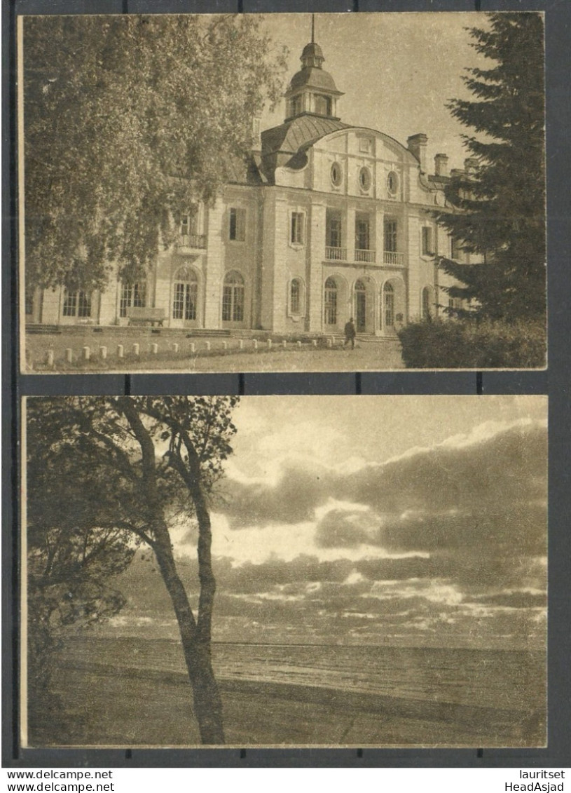 ESTONIA Estland 1945 - 2 Photo Post cards, unused. Only 2000 printed!