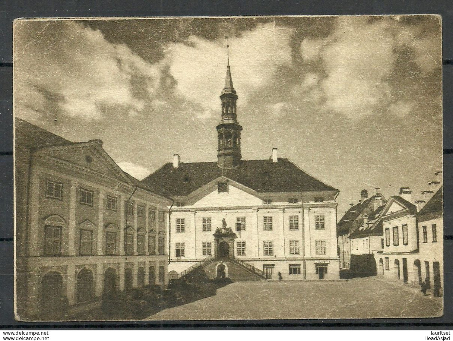 ESTONIA Estland 1945 Tartu Dorpat Manor House Rathaus Photo Post card, unused Only 2000 printed!
