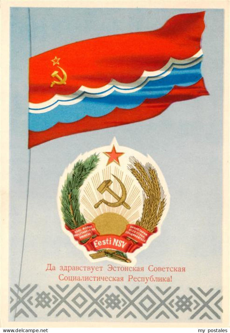 Estonia Estland Flaggen