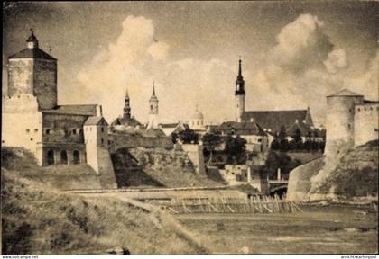 CPA Narva Narwa Estland, Burganlage, mittelalterliche Burgen, Estland
