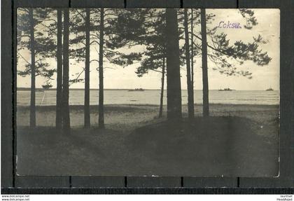 Estonia Estland ca. 1920 LOKSA Strand Ships Schiffe, photo post card, unused