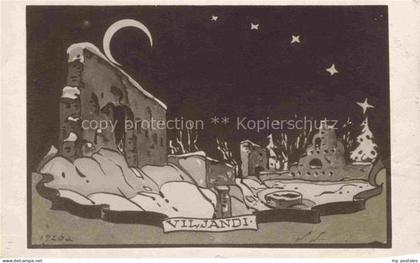 Viljandi Estonia Mondnacht