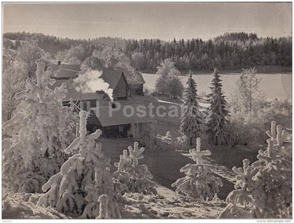 Winter In South Estonia - farm houses - 1967 - Estonia USSR - used