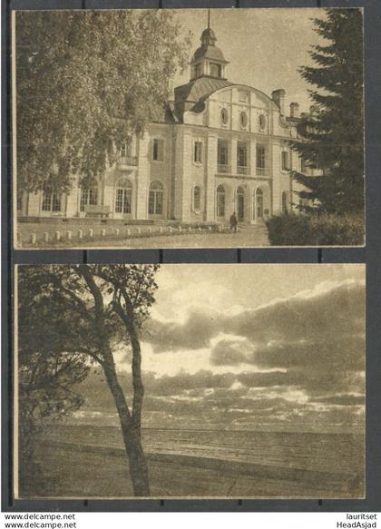 ESTONIA Estland 1945 - 2 Photo Post cards, unused. Only 2000 printed!