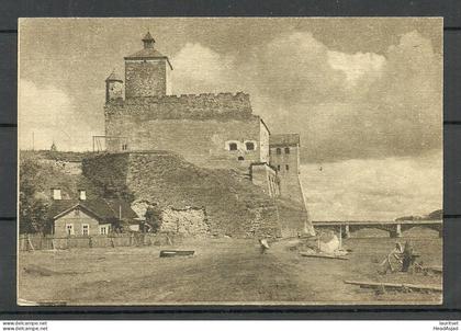 ESTONIA Estland 1945 NARVA castle Photo Post card, unused Only 2000 printed!