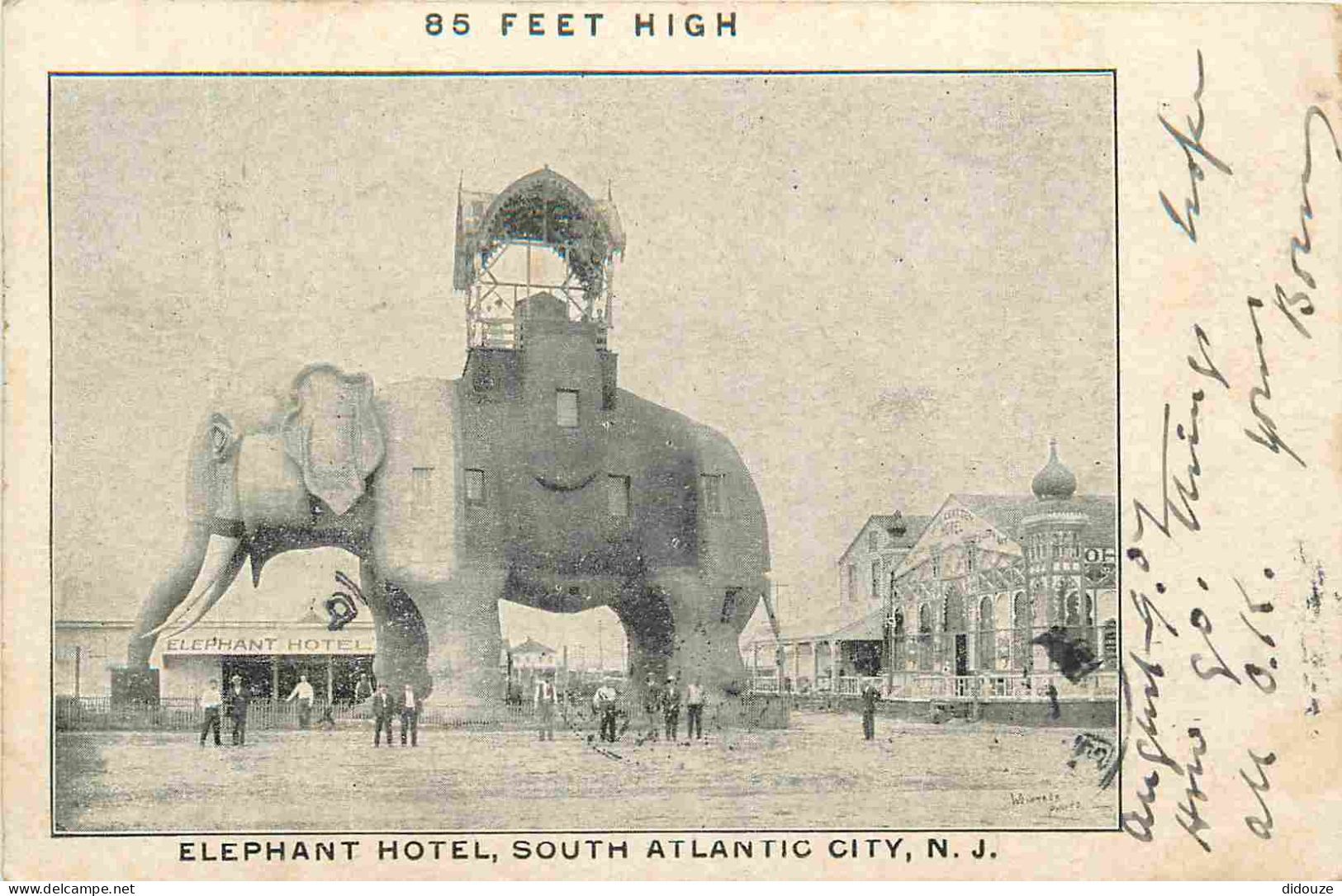 Etats-Unis - Atlantic City - Elephant Hotel South Atlantic City - Animée - CPA - Oblitération - Voir Scans Recto-Verso