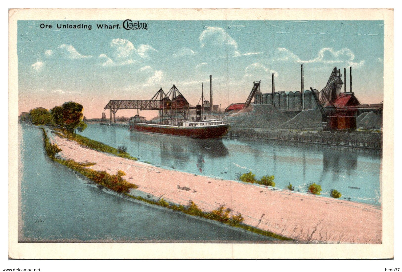 Etats Unis - Cleveland - Ore Unloading Whart