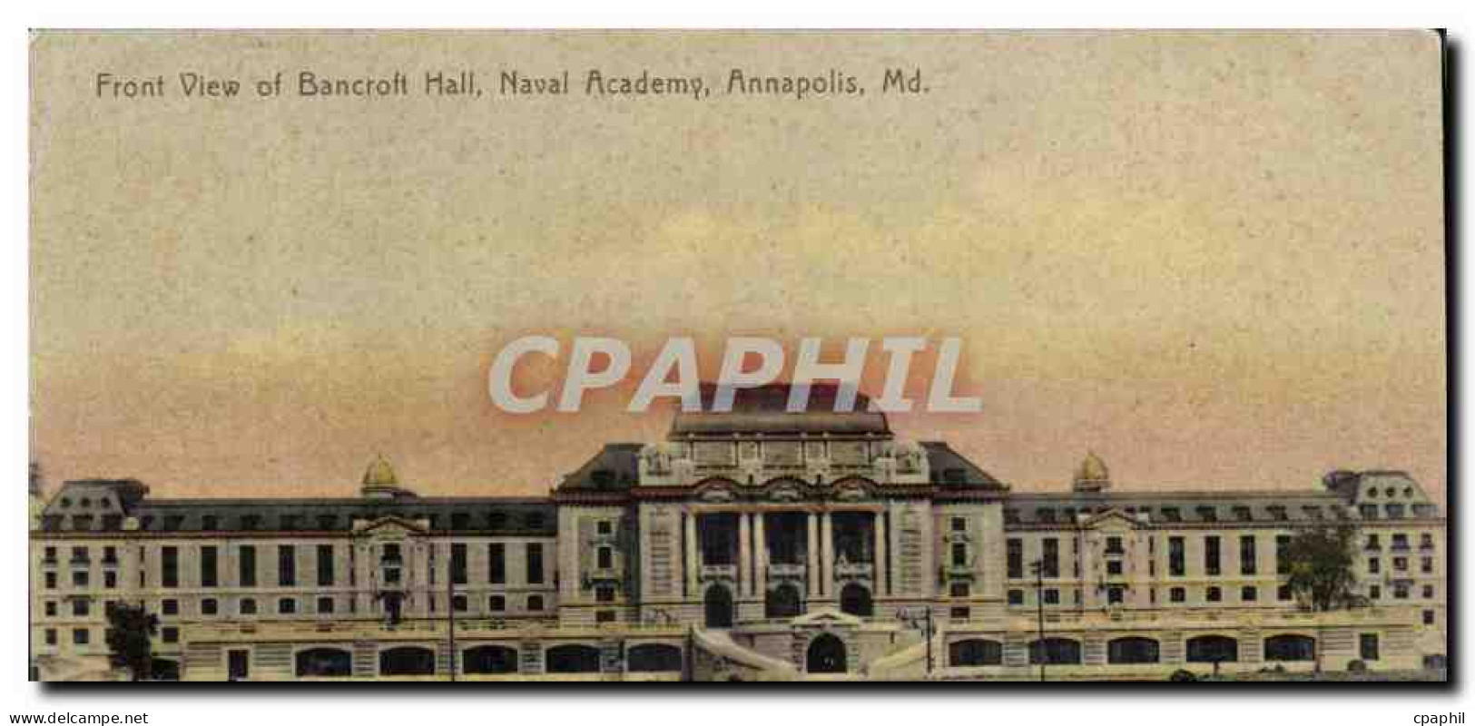Etats Unis Front view of Bancroft hall Naval Academy Annapolis Md