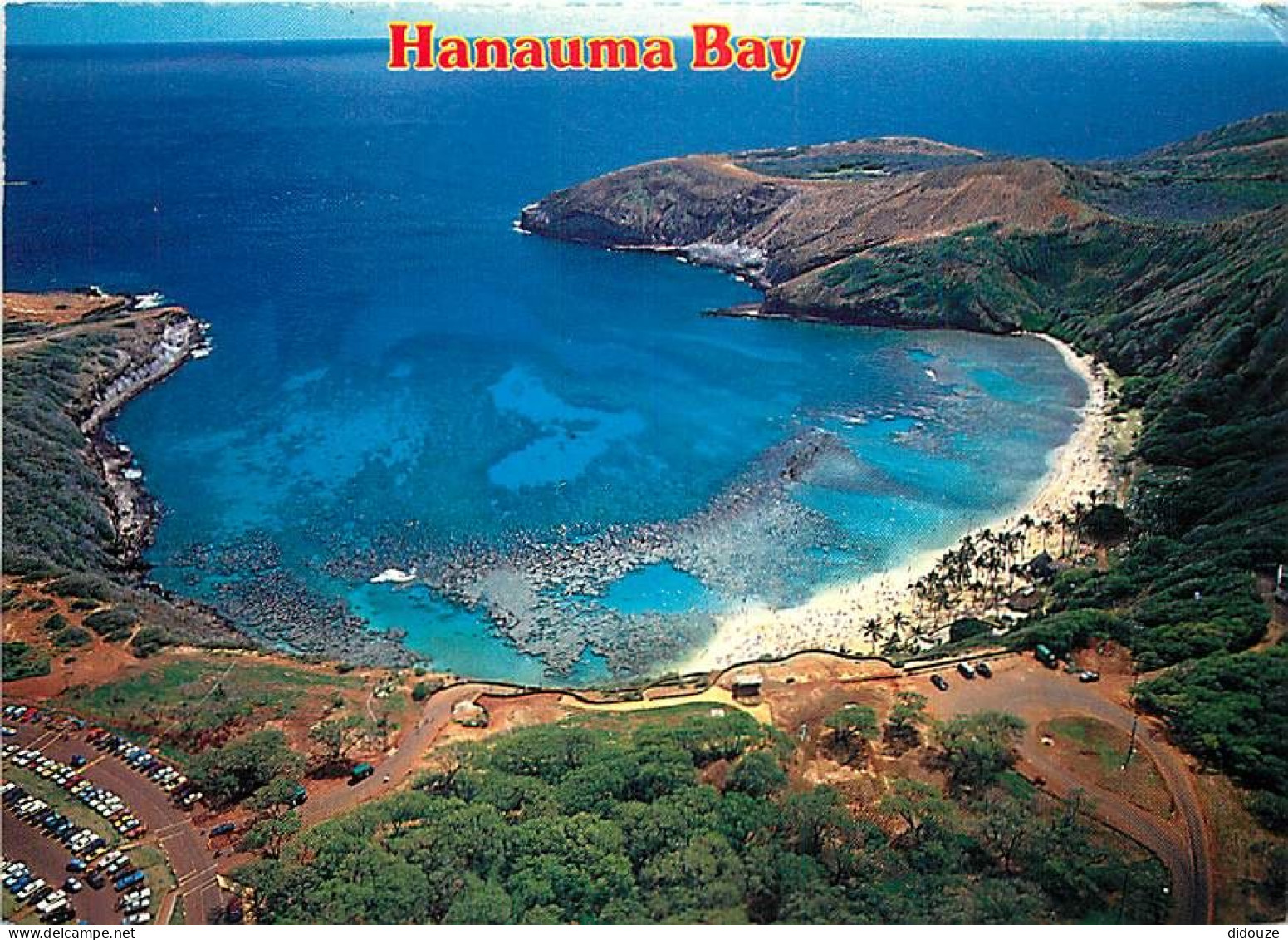 Etats Unis - Hawaï - Honolulu - Hanauna Bay - Aerial view - Vue aérienne - Etat de Hawaï - Hawaï State - CPM - Voir Timb