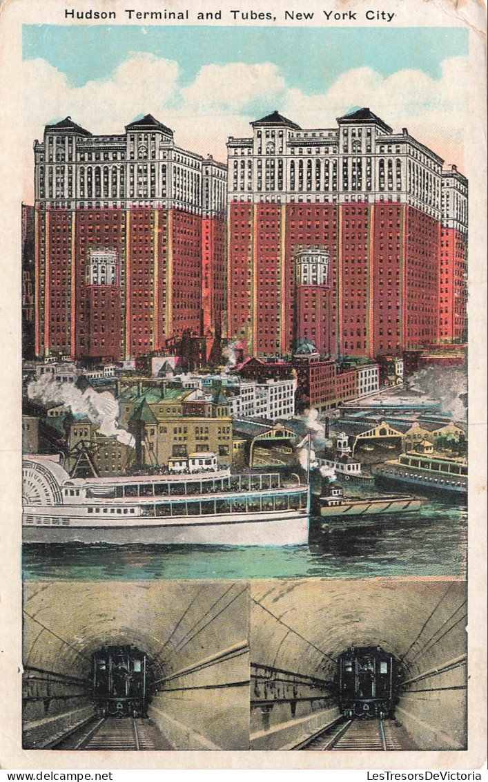 ETATS UNIS - New York City - Hudson Terminal - Tubes - Hudson Terminal - Tunnels - Bateaux - Carte Postale