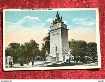 1944's The Maine Monument , New York City Post Card séries New York-USA-Amérique Etats-Unis NY-Carte Postale