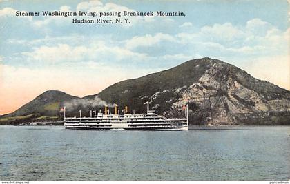 Usa - HUDSON RIVER (NY) Steamer Washington Irving, passing Breakneck Mountain