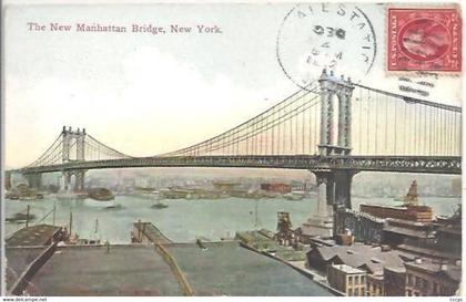 CPA The New Manhattan Bridge New York