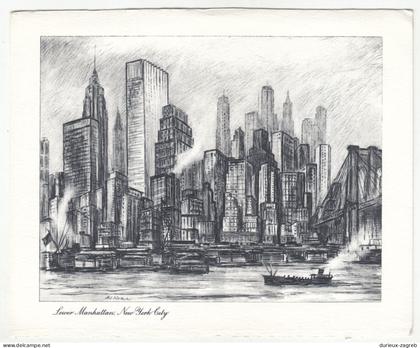 Lower Manhattan, NYC drawing b260520