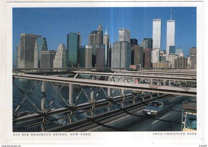 AK 247497 USA - New York City - Auf der Brooklyn Bridge