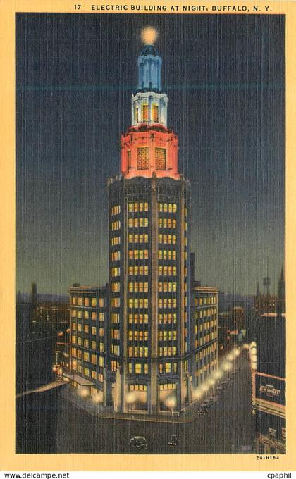CPA Buffalo Electric Builing at Night
