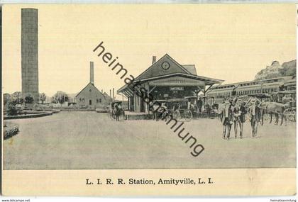 Amityville - Long Island Rail Road Station - Long Island - Verlag A. Biren Brooklyn N. Y.