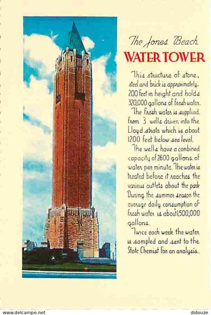 Etats Unis - Long Island - Water Tower - Jones Beach - Carte Neuve - CPM - Voir Scans Recto-Verso