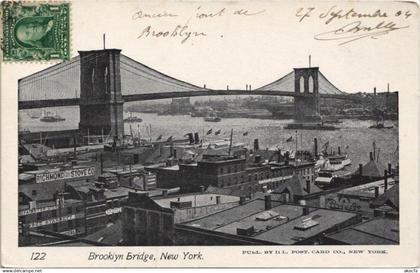 CPA AK NYC NEW YORK N.Y. Brooklyn Bridge USA (990702)