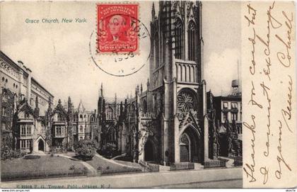 CPA AK NYC NEW YORK N.Y. Grace Church USA (990618)