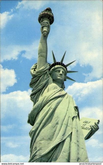 CPA Liberty New York USA, Freiheitsstatue, Geschenk Frankreichs, Architektur von Bartholdi