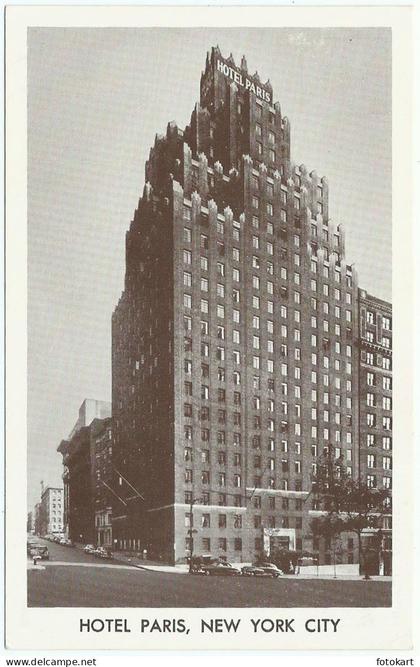 Hotel Paris-New York City, Vintage PC, 97th Street and West End Avenue