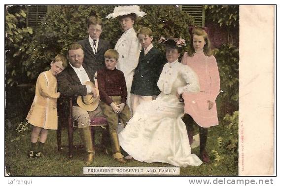 ETATS UNIS - ref no 327- president roosevelt and family - bon etat