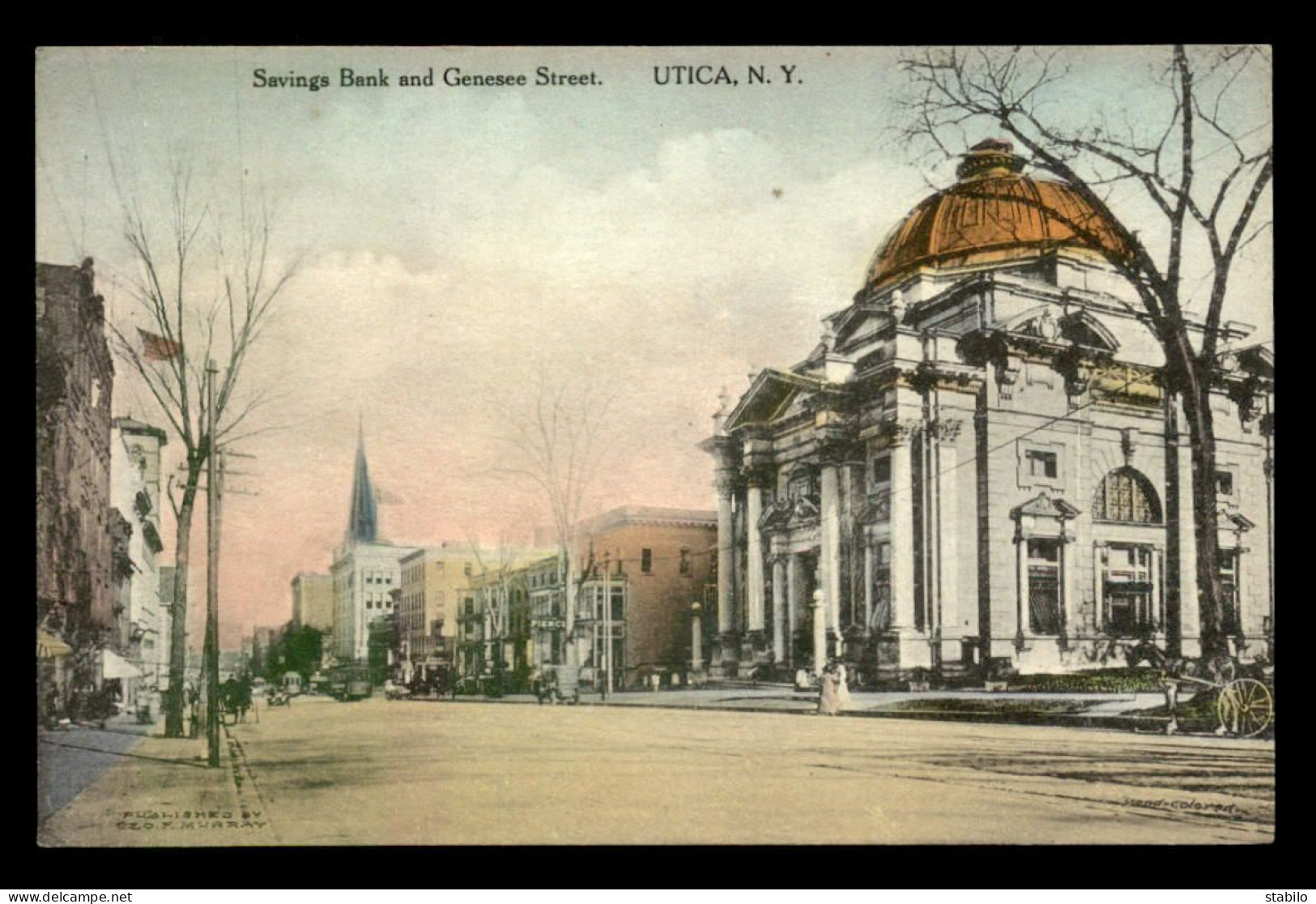 ETATS-UNIS - UTICA - SAVINGS BANK AND GENESEE STREET
