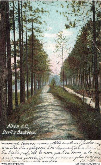 [-5%] ETATS UNIS - South Carolina - Aiken - Devil's Backbone - Carte postale ancienne