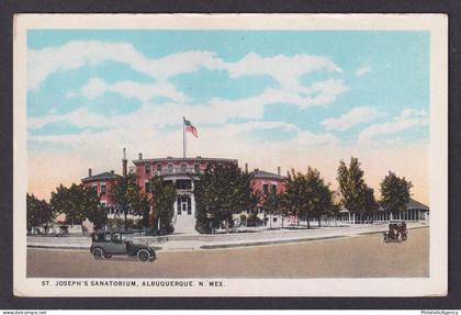 Postcard, United States, Albuquerque NM, St. Joseph's Sanatorium