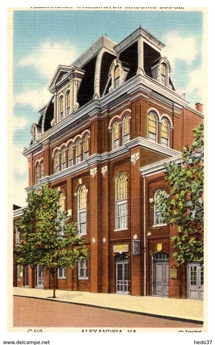 Etats Unis - Alexandria - Washington Masonic Lodge