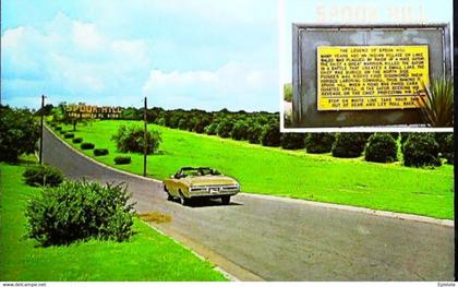 ► AUTOMOBILE  SPOOK HILL Florida .Lake Wales 1960s Roadside (Litho in U.S.A.)