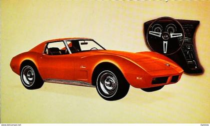► CORVETTE Coupé Chevrolet 1974 - Publicité Automobile Américaine (Litho. U.S.A.) - Roadside