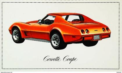 ► CORVETTE Coupé Chevrolet 1976 - Publicité Automobile Américaine (Litho. U.S.A.) - Roadside
